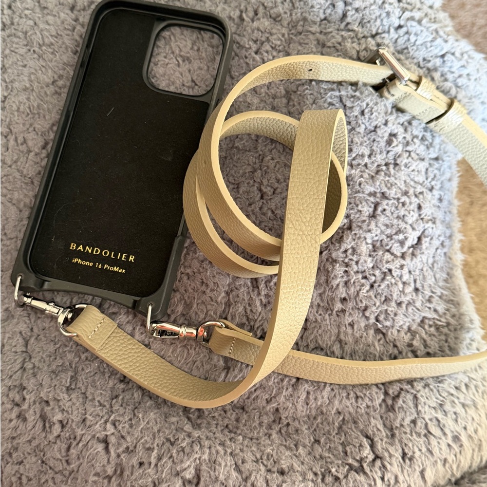 Bandolier Tan Phone Case with Strap - Picture 7 of 8